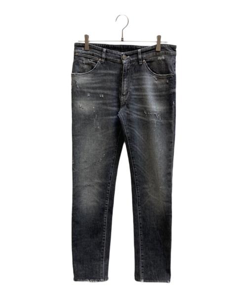PT TORINO（ピーティートリノ）PT TORINO (ピーティートリノ) ダメージデニムパンツ ブラック サイズ:32の古着・服飾アイテム