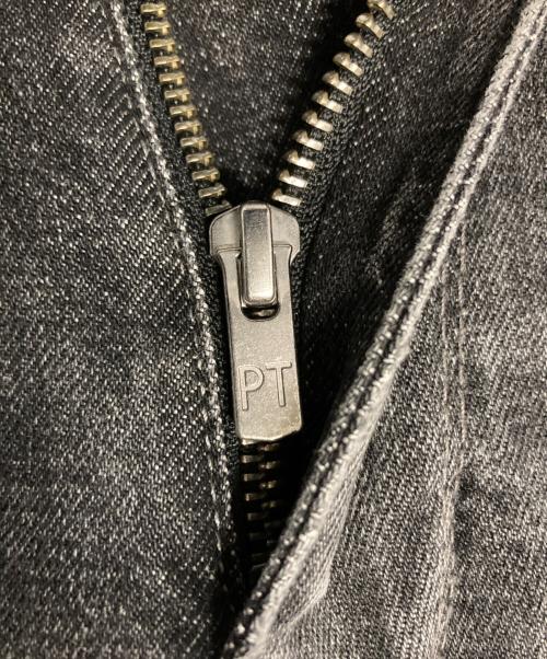 PT TORINO（ピーティートリノ）PT TORINO (ピーティートリノ) ダメージデニムパンツ ブラック サイズ:32の古着・服飾アイテム