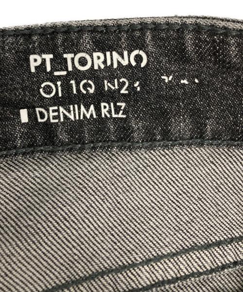 PT TORINO（ピーティートリノ）PT TORINO (ピーティートリノ) ダメージデニムパンツ ブラック サイズ:32の古着・服飾アイテム