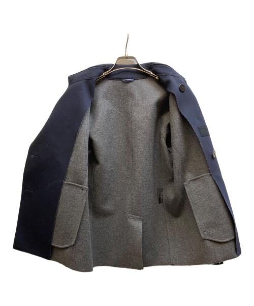 Junhashimoto（ジュンハシモト）Junhashimoto (ジュンハシモト) カットオフPコート ネイビー サイズ:2の古着・服飾アイテム