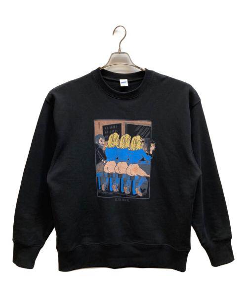 RADIALL（ラディアル）RADIALL (ラディアル) プリントスウェット ブラック サイズ:X－LARGEの古着・服飾アイテム