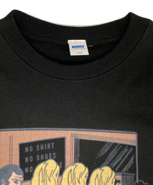 RADIALL（ラディアル）RADIALL (ラディアル) プリントスウェット ブラック サイズ:X－LARGEの古着・服飾アイテム