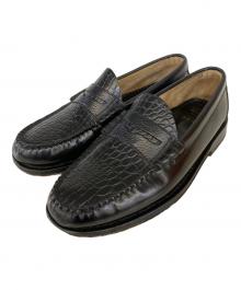 G.H.BASS&CO.×BEAMS（ジー・エイチ・バス・コー×ビームス）の古着「別注 型押しコインローファー」｜ブラック