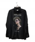 SHAREEFシャリーフ）の古着「FACEBIGSHIRTS」｜ブラック