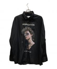 SHAREEF（シャリーフ）の古着「FACEBIGSHIRTS」｜ブラック