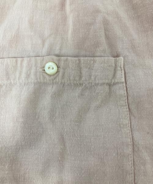 nest Robe（ネストローブ）nest Robe (ネストローブ) リネン混スキッパーシャツワンピース/01233-1405 ピンク サイズ:Fの古着・服飾アイテム
