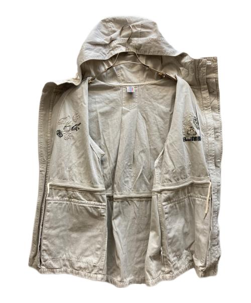 TOBILA（トビラ）TOBILA (トビラ) ムラ糸 ツイル 硫化染 ミリタリージャケット アイボリー サイズ:M 未使用品の古着・服飾アイテム