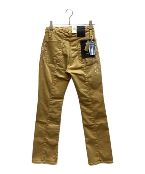 BIG JOHN（ビッグジョン）BIG JOHN (ビッグジョン) SURT (サート) ダブルニーペイント加工イージーデニムパンツ / MXSR15M-40 ブラウン サイズ:XS 未使用品の古着・服飾アイテム