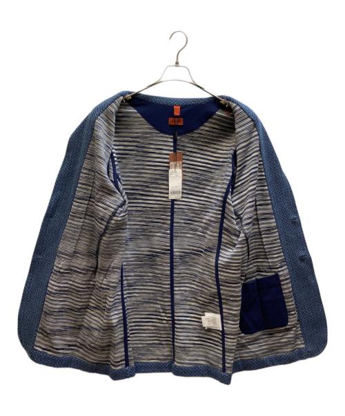 missoni（ミッソーニ）MISSONI (ミッソーニ) テーラードジャケット ネイビー サイズ:L 未使用品の古着・服飾アイテム