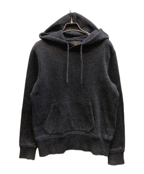 RRL（ダブルアールエル）RRL (ダブルアールエル) コットンニットパーカー ブラック サイズ:Sの古着・服飾アイテム