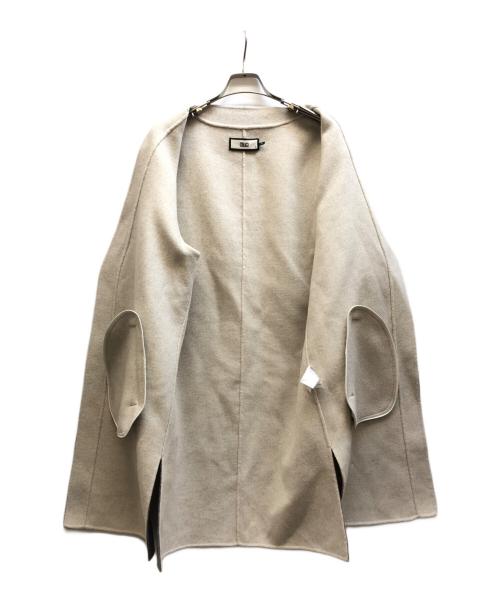 KITH（キス）KITH (キス) ノーカラー ウール ロングコート グレー サイズ:Mの古着・服飾アイテム