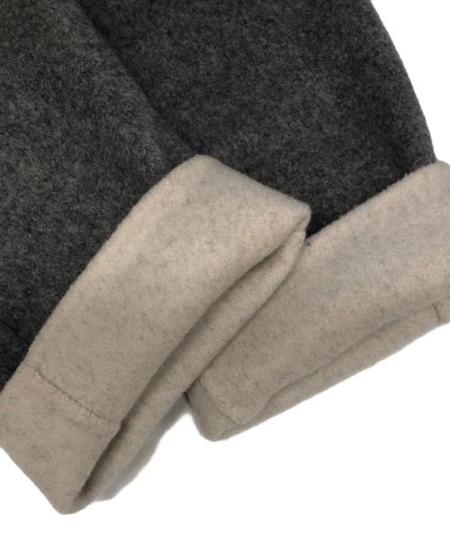 KITH（キス）KITH (キス) ノーカラー ウール ロングコート グレー サイズ:Mの古着・服飾アイテム