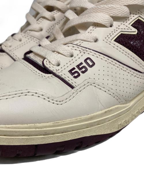NEW BALANCE（ニューバランス）NEW BALANCE (ニューバランス) BB550AR1 パープル×ホワイト サイズ:28㎝の古着・服飾アイテム
