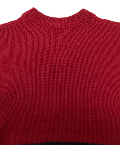 DRIES VAN NOTEN（ドリスヴァンノッテン）DRIES VAN NOTEN (ドリスヴァンノッテン) ニットベスト レッド サイズ:Mの古着・服飾アイテム