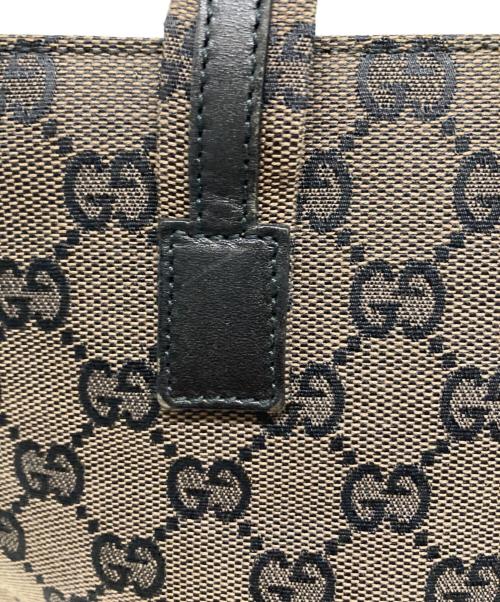 GUCCI（グッチ）GUCCI (グッチ) キャンバスミニハンドバッグ ブラウンの古着・服飾アイテム