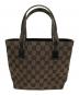 GUCCI (グッチ) キャンバスミニハンドバッグ ブラウン：20000円