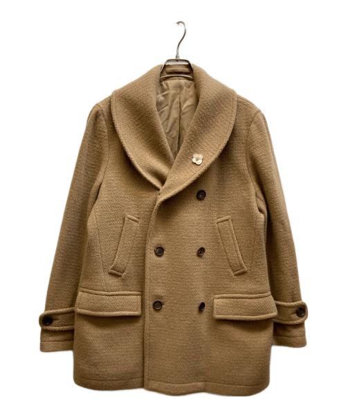 LARDINI（ラルディーニ）LARDINI (ラルディーニ) Pコート ベージュ サイズ:50の古着・服飾アイテム