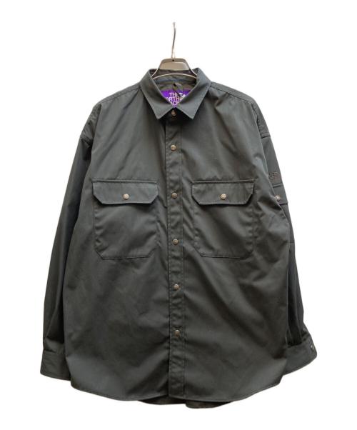 THE NORTHFACE PURPLELABEL（ザ・ノースフェイス パープルレーベル）THE NORTHFACE PURPLELABEL (ザ・ノースフェイス パープルレーベル) 65/35 CPO SHIRT グレー サイズ:Lの古着・服飾アイテム