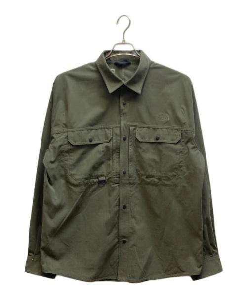 THE NORTH FACE（ザ ノース フェイス）THE NORTH FACE (ザ ノース フェイス) ファイヤーフライキャノピーシャツ グリーン サイズ:Lの古着・服飾アイテム