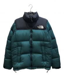 THE NORTH FACE（ザ ノース フェイス）の古着「ヌプシジャケット」｜ブラック×グリーン