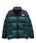 THE NORTH FACE（ザ ノース フェイス）の古着「ヌプシジャケット」｜ブラック×グリーン