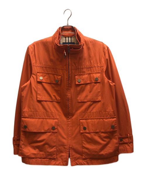 BURBERRY LONDON（バーバリーロンドン）BURBERRY LONDON (バーバリーロンドン) ライナーベスト付きジップアップブルゾン オレンジ サイズ:Lの古着・服飾アイテム