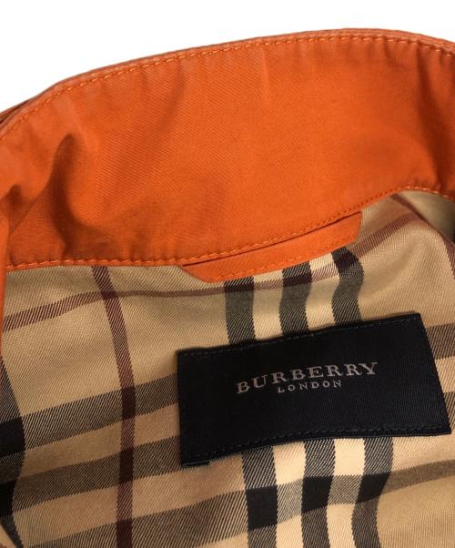 BURBERRY LONDON（バーバリーロンドン）BURBERRY LONDON (バーバリーロンドン) ライナーベスト付きジップアップブルゾン オレンジ サイズ:Lの古着・服飾アイテム