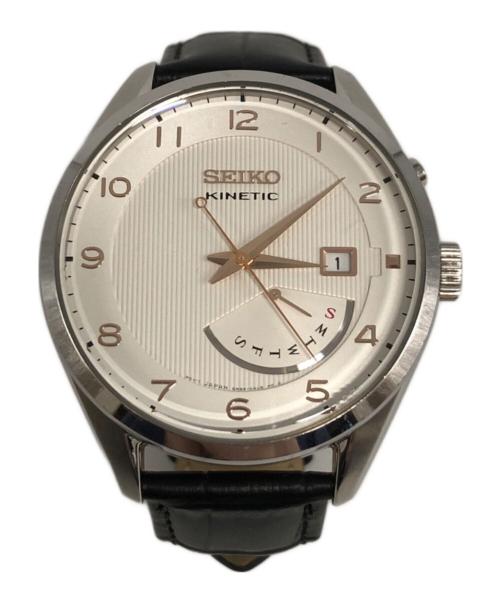 SEIKO（セイコー）SEIKO (セイコー) キネティック デイデイト ホワイトの古着・服飾アイテム
