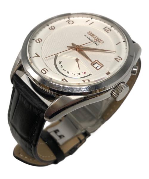 SEIKO（セイコー）SEIKO (セイコー) キネティック デイデイト ホワイトの古着・服飾アイテム