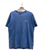 stussyステューシー）の古着「ロゴTシャツ」｜ブルー