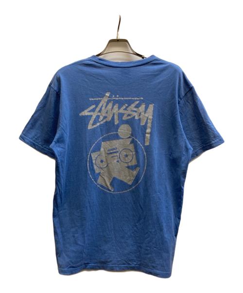 stussy（ステューシー）stussy (ステューシー) ロゴTシャツ ブルー サイズ:Mの古着・服飾アイテム