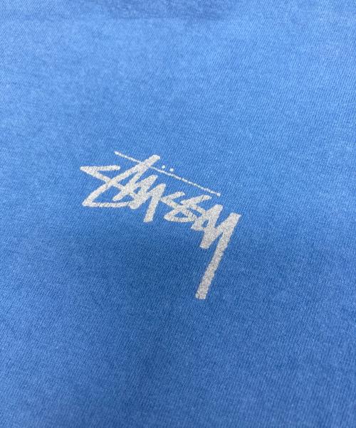stussy（ステューシー）stussy (ステューシー) ロゴTシャツ ブルー サイズ:Mの古着・服飾アイテム