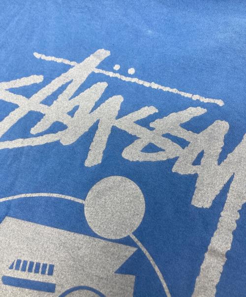 stussy（ステューシー）stussy (ステューシー) ロゴTシャツ ブルー サイズ:Mの古着・服飾アイテム