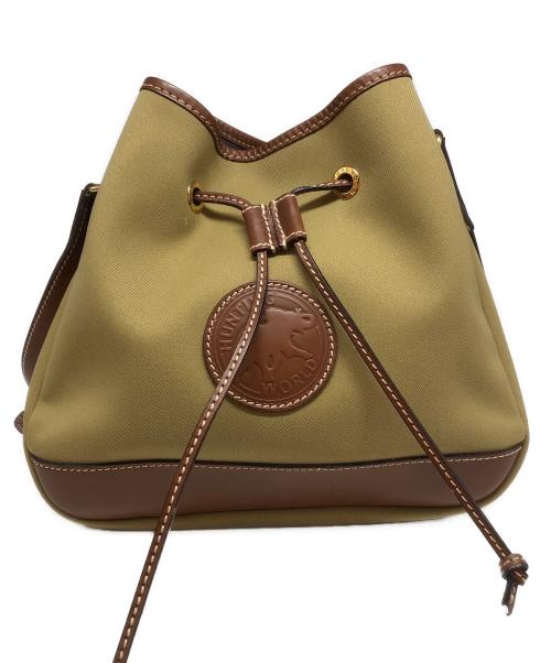 HUNTING WORLD（ハンティングワールド）HUNTING WORLD (ハンティングワールド) ショルダーバッグ カーキの古着・服飾アイテム