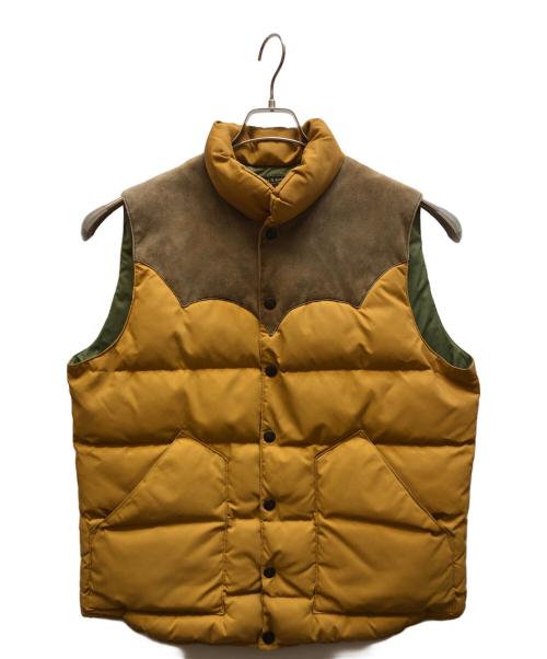 RRL（ダブルアールエル）RRL (ダブルアールエル) スエード切替中綿ベスト ブラウン サイズ:Mの古着・服飾アイテム
