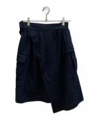 COMME des GARCONSコムデギャルソン）の古着「カーゴポケットラップスカート」｜ブラック