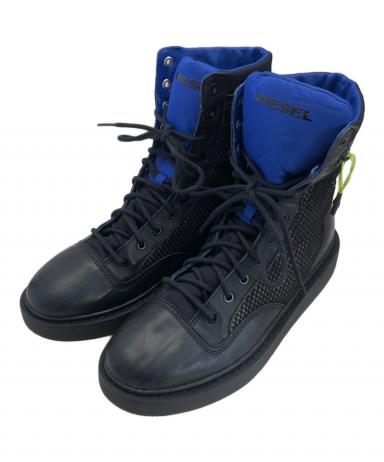 中古・古着通販】DIESEL (ディーゼル) H-CAGEサイドジップブーツ
