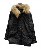 ALPHAアルファ）の古着「N-3B フライトジャケット」｜ブラック