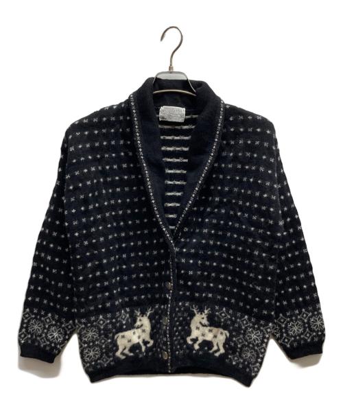 PENDLETON（ペンドルトン）PENDLETON (ペンドルトン) ショールカラーノルディックカーディガン ブラック サイズ:Mの古着・服飾アイテム
