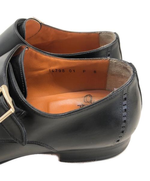 Santoni（サントーニ）Santoni (サントーニ) ダブルモンクストラップシューズ ブラック サイズ:8の古着・服飾アイテム