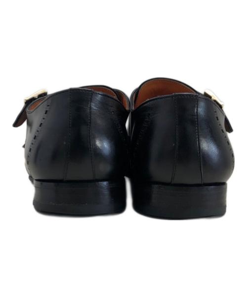 Santoni（サントーニ）Santoni (サントーニ) ダブルモンクストラップシューズ ブラック サイズ:8の古着・服飾アイテム