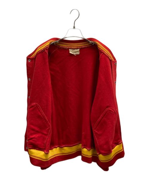 USMC（ユーエスエムシー）USMC (ユーエスエムシー) 50'sアスレチックウォームアップジャケット レッド サイズ:40の古着・服飾アイテム