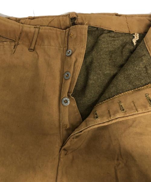 US ARMY（ユーエスアーミー）US ARMY (ユーエスアーミー) メタルボタンミリタリーパンツ ブラウン サイズ:-の古着・服飾アイテム