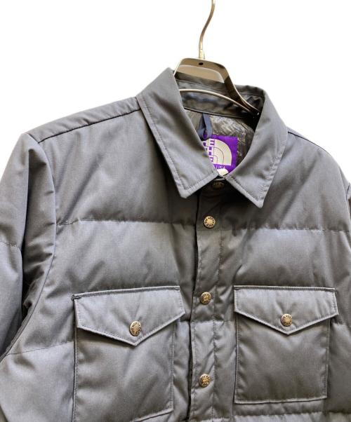 THE NORTHFACE PURPLELABEL（ザ・ノースフェイス パープルレーベル）THE NORTHFACE PURPLELABEL (ザ・ノースフェイス パープルレーベル) ダウンシャツジャケット グレー サイズ:Lの古着・服飾アイテム