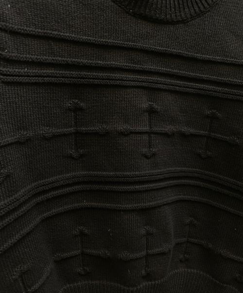 DAIRIKU（ダイリク）DAIRIKU (ダイリク) CROSS TITE KNIT ブラック サイズ:Mの古着・服飾アイテム
