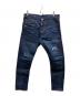 DSQUARED2（ディースクエアード）の古着「SEXY TWIST JEAN」｜インディゴ