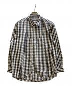 COMME des GARCONS HOMMEコムデギャルソン オム）の古着「ギンガムチェックシャツ」｜ホワイト×ブラック
