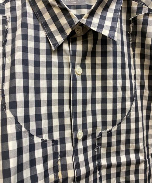 COMME des GARCONS HOMME（コムデギャルソン オム）COMME des GARCONS HOMME (コムデギャルソン オム) ギンガムチェックシャツ ホワイト×ブラック サイズ:記載なしの古着・服飾アイテム