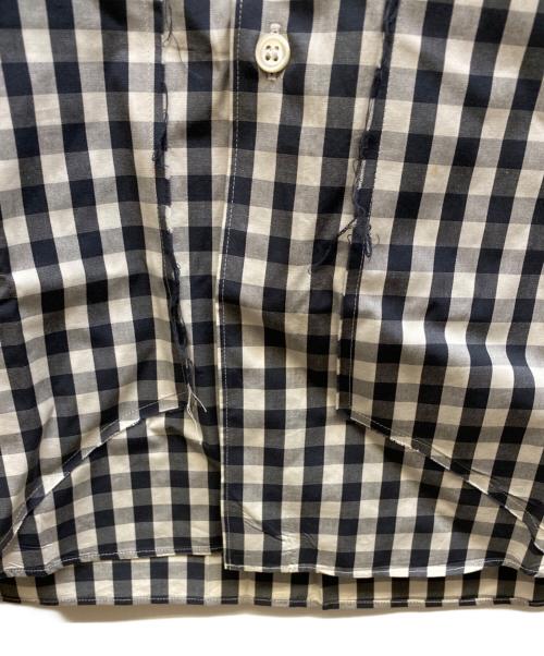 COMME des GARCONS HOMME（コムデギャルソン オム）COMME des GARCONS HOMME (コムデギャルソン オム) ギンガムチェックシャツ ホワイト×ブラック サイズ:記載なしの古着・服飾アイテム