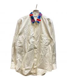 COMME des GARCONS HOMME（コムデギャルソン オム）の古着「チェック襟長袖シャツ」｜ホワイト
